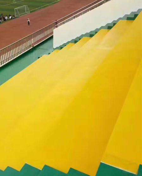 海港球场台阶翻新修补改造